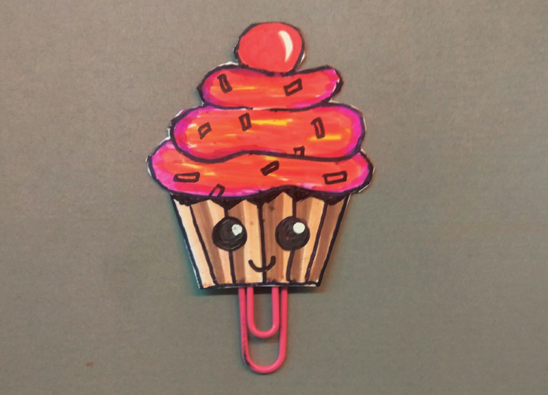Cupcake Bookmark - DIY for Kids