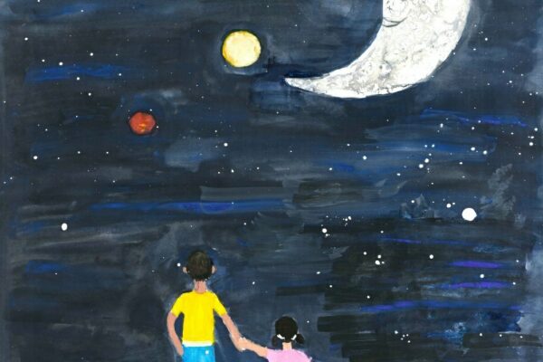 A Conversation Under the Moonlit Sky