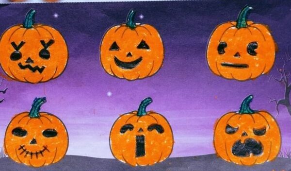 Spooky Halloween Pumpkin Faces