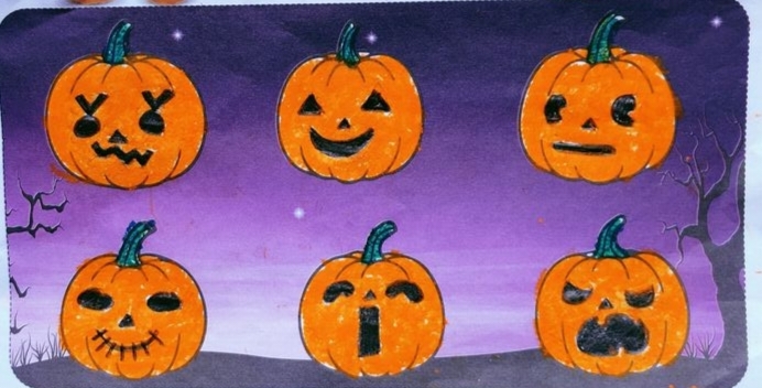 Spooky Halloween Pumpkin Faces