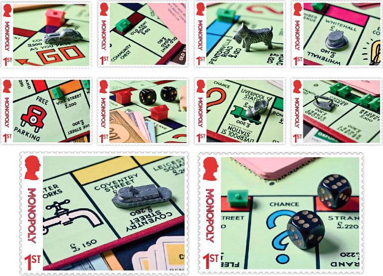 Stamps Commemorating Monopoly