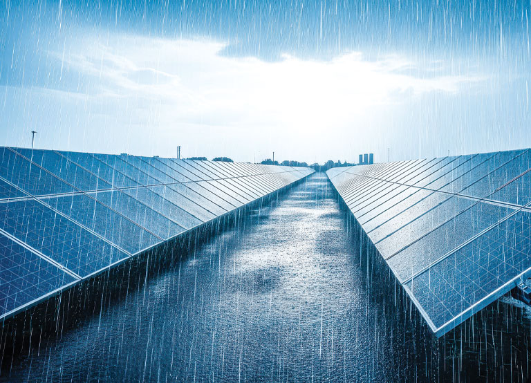 Generating Electricity from Rain