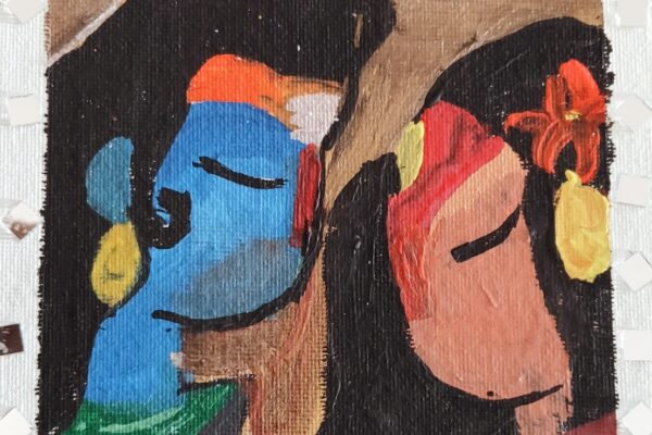 Shiva Parvati Canvas Paint