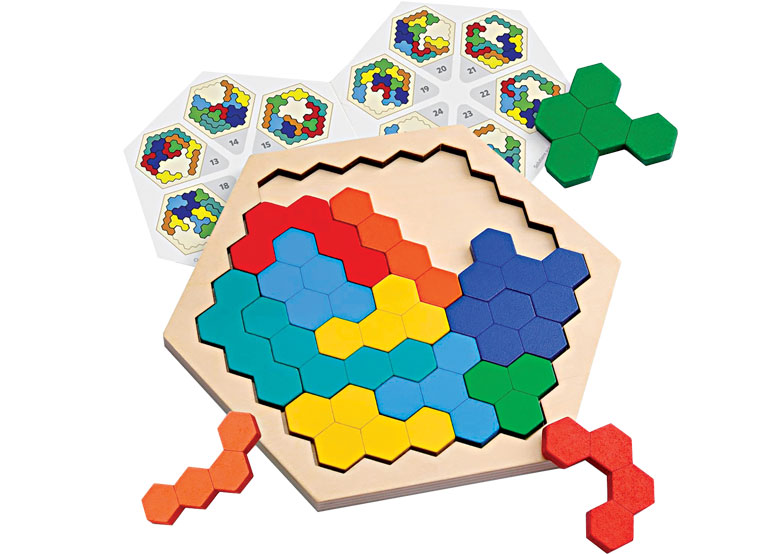 Wooden Hexagon Puzzle