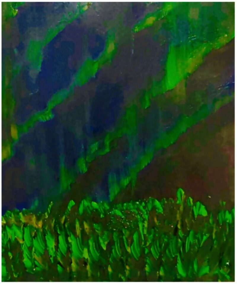 Aurora Borealis Painting