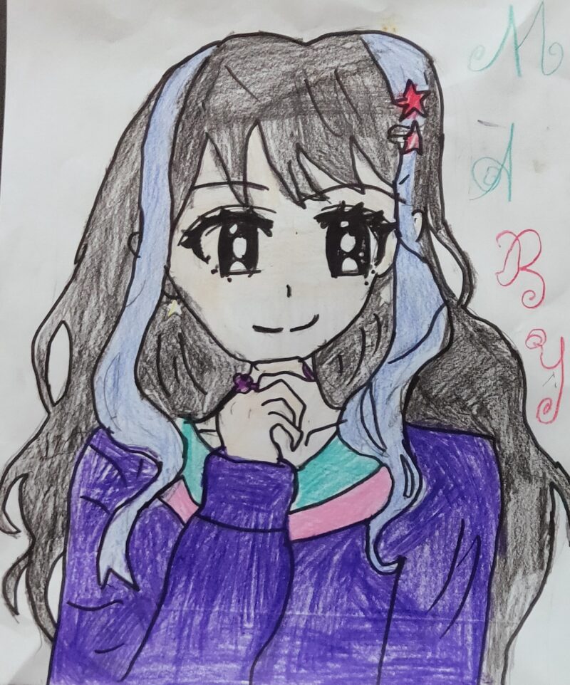 Mary the Girl Animation Colour Sketch