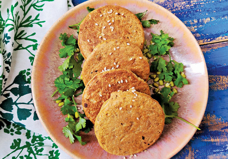 Savoury Bajra Pancakes