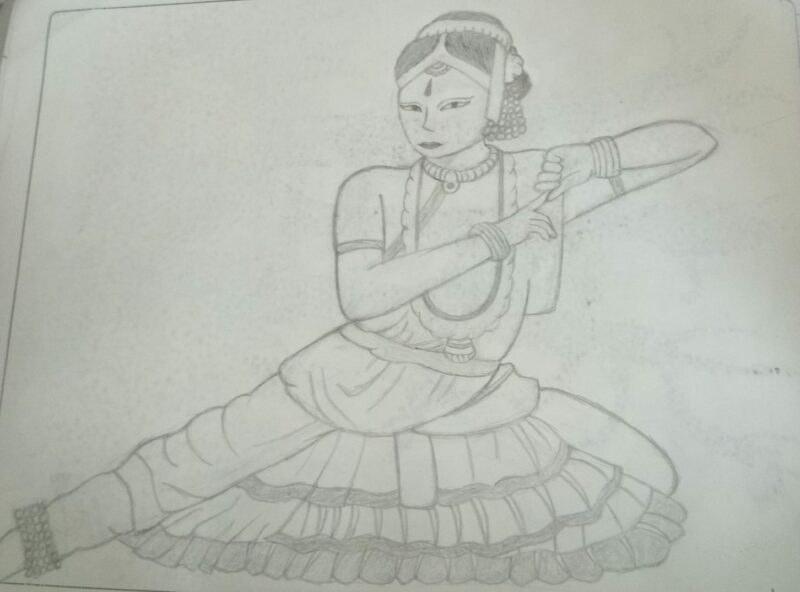 Drawing of a classical dancer