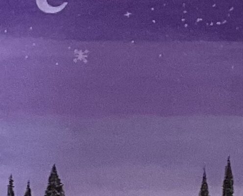Purple Night Sky